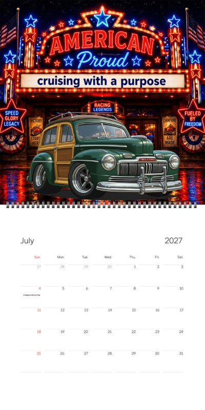 2027 Woodie Neon Calendar 100009-XX