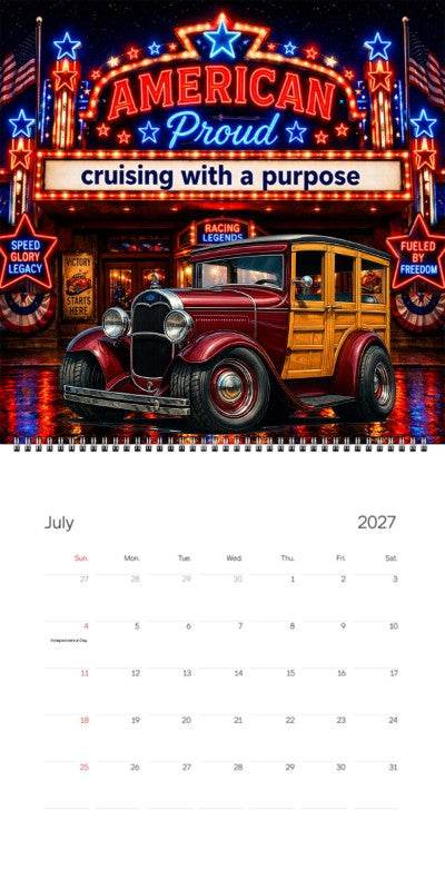 2027 Woodie Neon Calendar 100010-XX