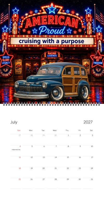 2027 Woodie Neon Calendar 100011-XX