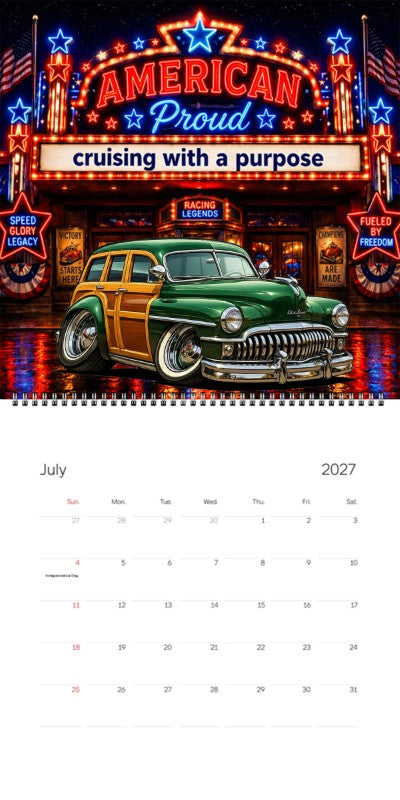 2027 Woodie Neon Calendar 100012-XX