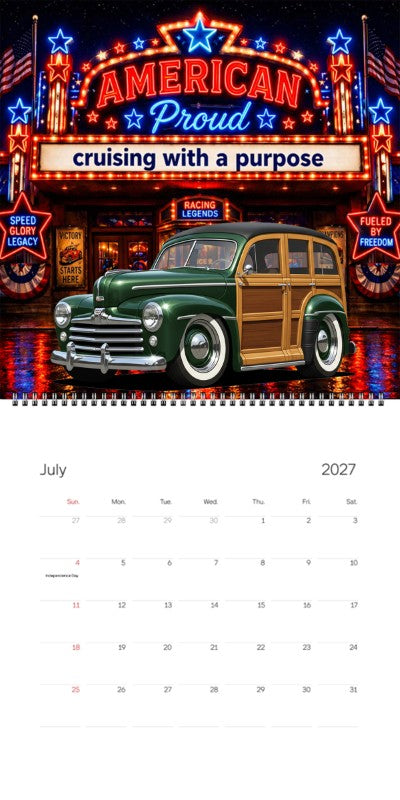 2027 Woodie Neon Calendar 100015-XX