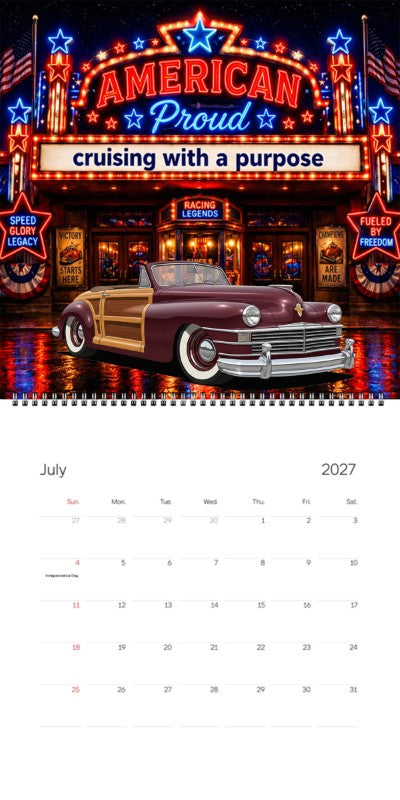 2027 Woodie Neon Calendar 100016-XX