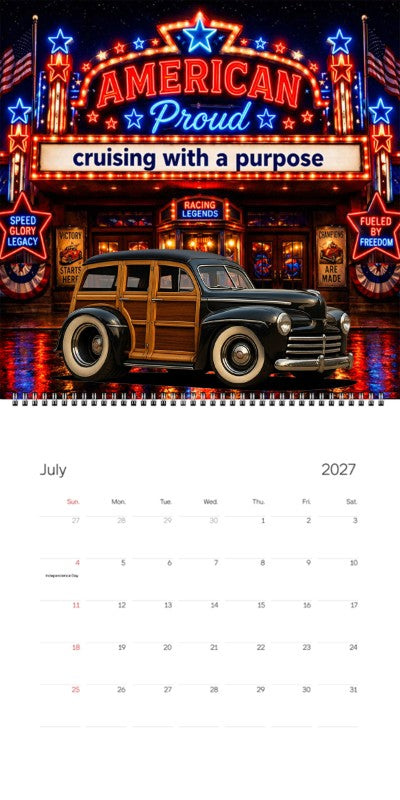 2027 Woodie Neon Calendar 100017-XX