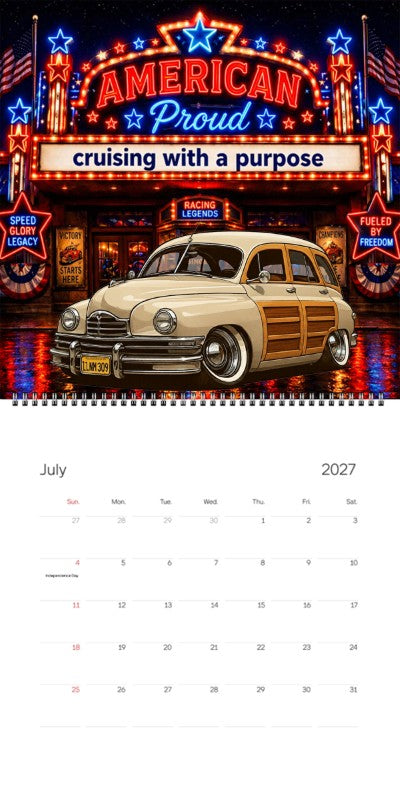 2027 Woodie Neon Calendar 1LNM309-CA