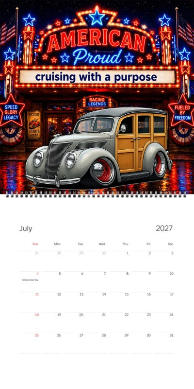 2027 Woodie Neon Calendar 200003-XX