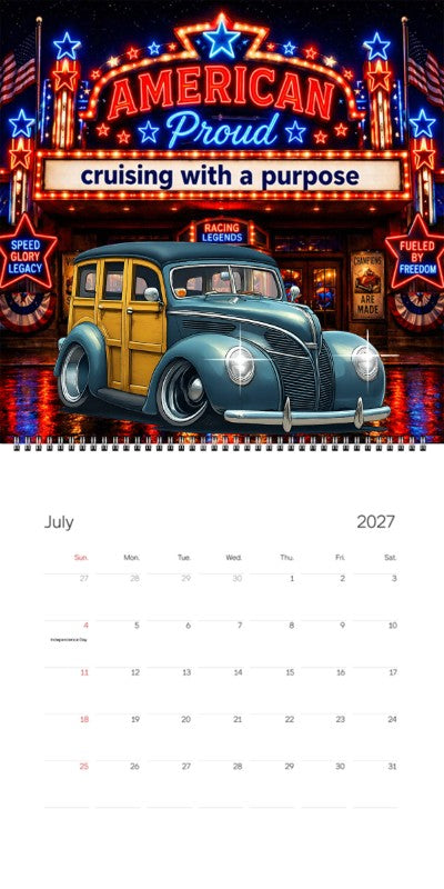 2027 Woodie Neon Calendar 200004-XX