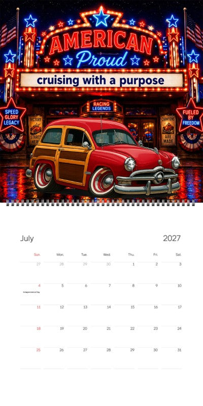 2027 Woodie Neon Calendar 200018-XX