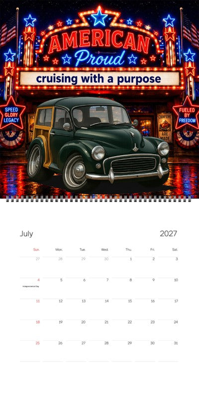 2027 Woodie Neon Calendar 200023-XX