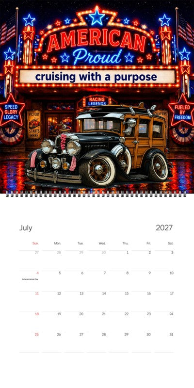 2027 Woodie Neon Calendar 2A5294-CA