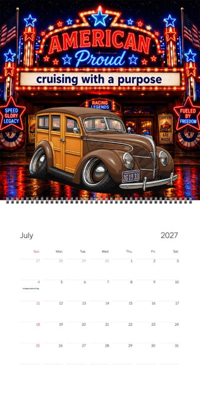 2027 Woodie Neon Calendar 2G1933-CA