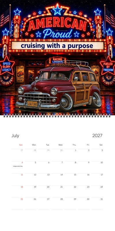 2027 Woodie Neon Calendar 33A7398-CA