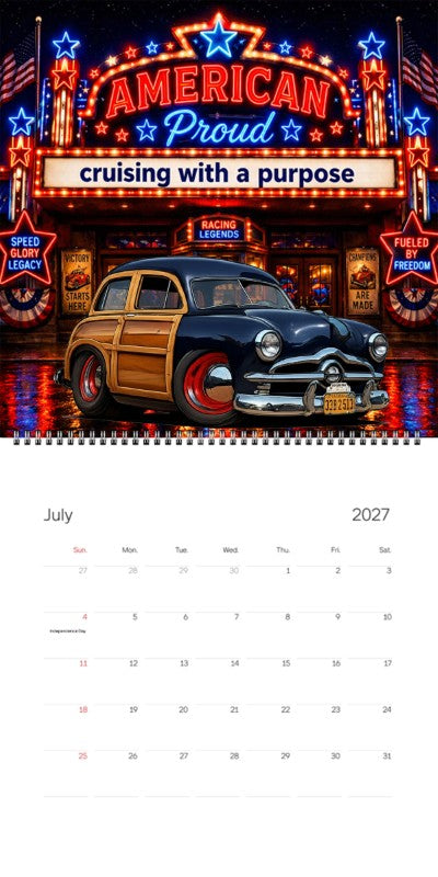 2027 Woodie Neon Calendar 33B2513-CA