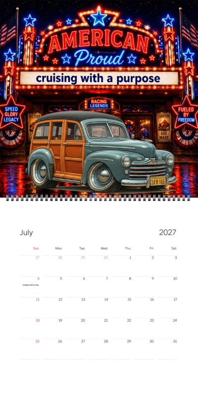 2027 Woodie Neon Calendar 34B165-CA