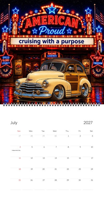 2027 Woodie Neon Calendar 38A9772-CA