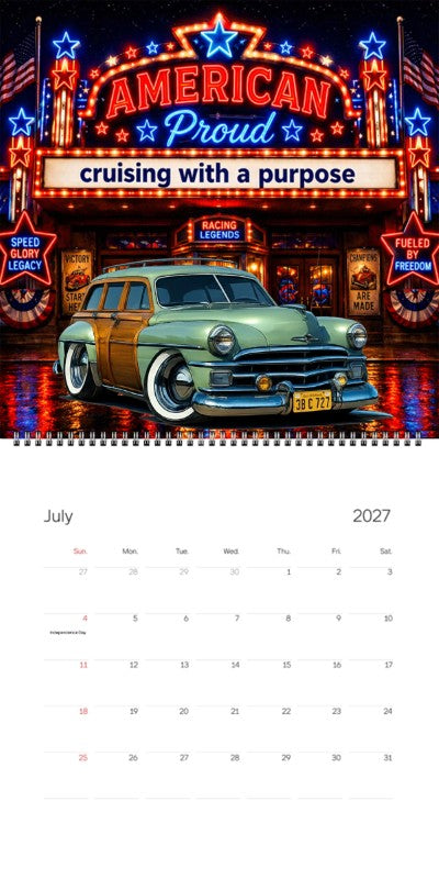 2027 Woodie Neon Calendar 38C727-CA