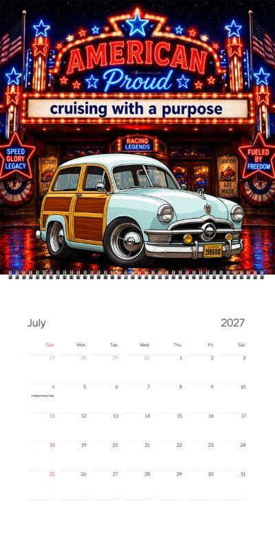 2027 Woodie Neon Calendar 39B6840-CA