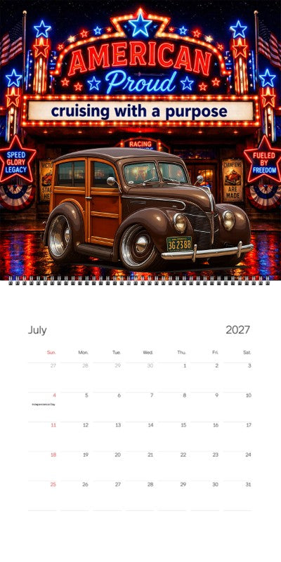 2027 Woodie Neon Calendar 3G2388-CA