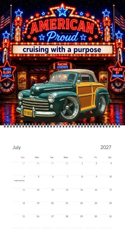 2027 Woodie Neon Calendar 3Y1050-CA