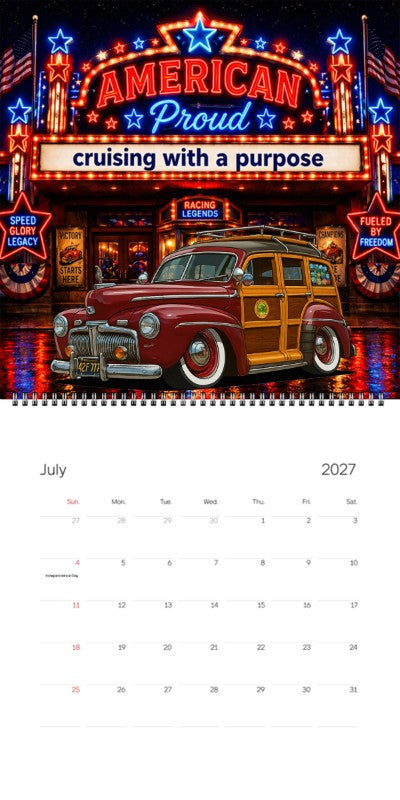 2027 Woodie Neon Calendar 42F777-CA