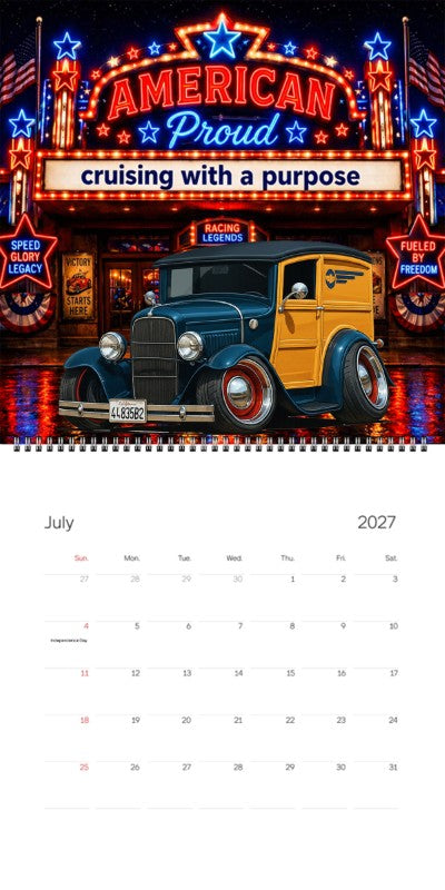 2027 Woodie Neon Calendar 44835B2-CA
