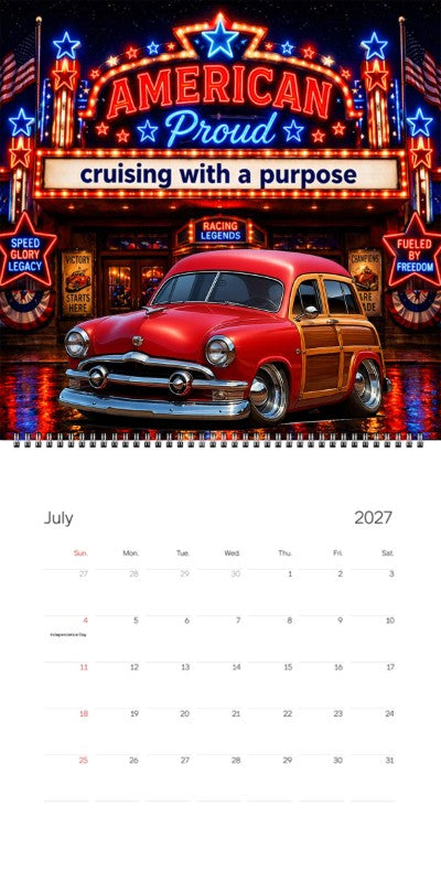 2027 Woodie Neon Calendar 48G714-CA