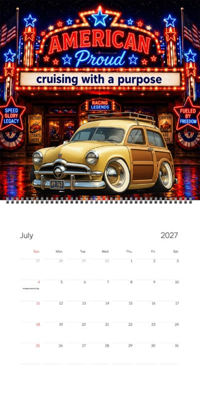 2027 Woodie Neon Calendar 49763-OR