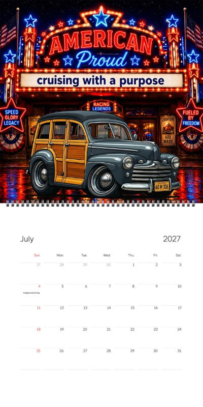 2027 Woodie Neon Calendar 60M336-CA