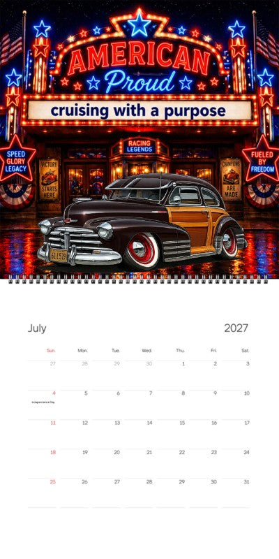 2027 Woodie Neon Calendar 61L519-CA