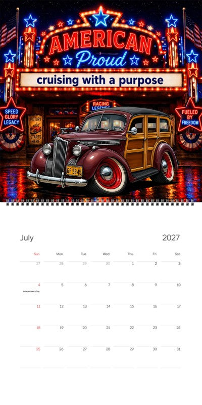 2027 Woodie Neon Calendar 6F5945-CA