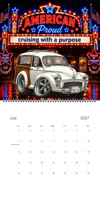 2027 Woodie Neon Calendar 6MXK764-CA