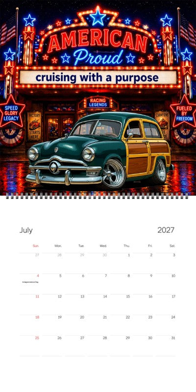 2027 Woodie Neon Calendar 78F241-CA