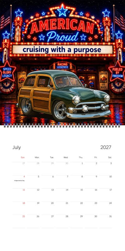 2027 Woodie Neon Calendar 7DDJ466-CA