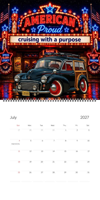 2027 Woodie Neon Calendar 7VFH252-CA