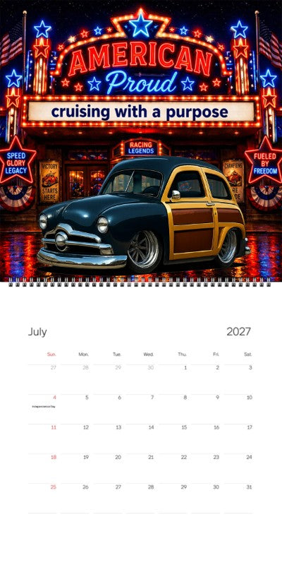 2027 Woodie Neon Calendar 8FJY151-CA