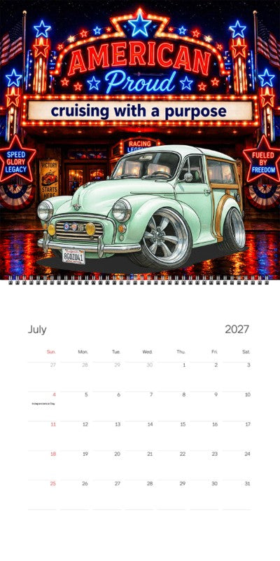 2027 Woodie Neon Calendar 8GQZ041-CA