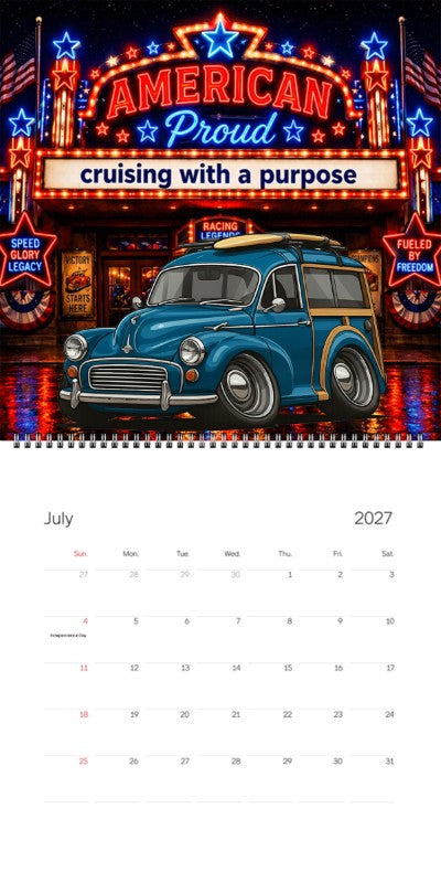 2027 Woodie Neon Calendar 8UCV806-CA