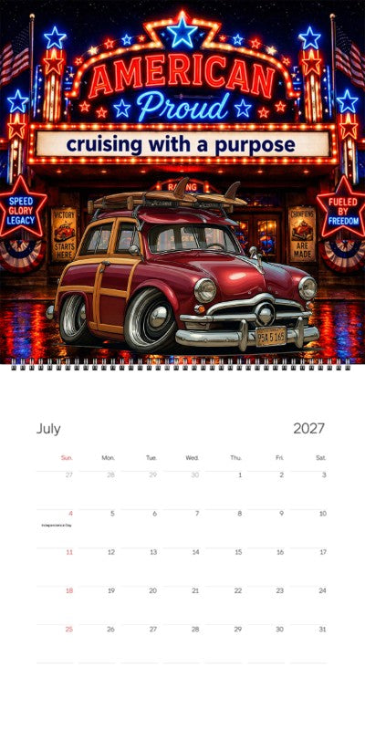 2027 Woodie Neon Calendar 95A5165-CA