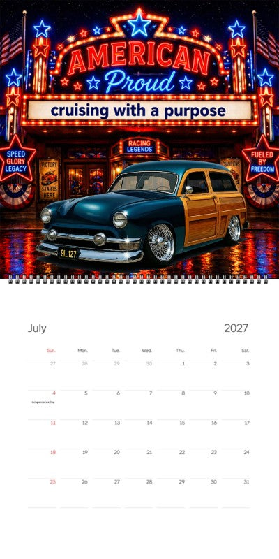 2027 Woodie Neon Calendar 9L127-CA