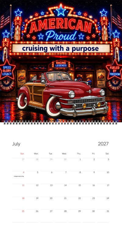 2027 Woodie Neon Calendar 9UDY597-CA