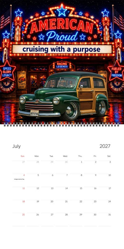 2027 Woodie Neon Calendar AAY6948-WA