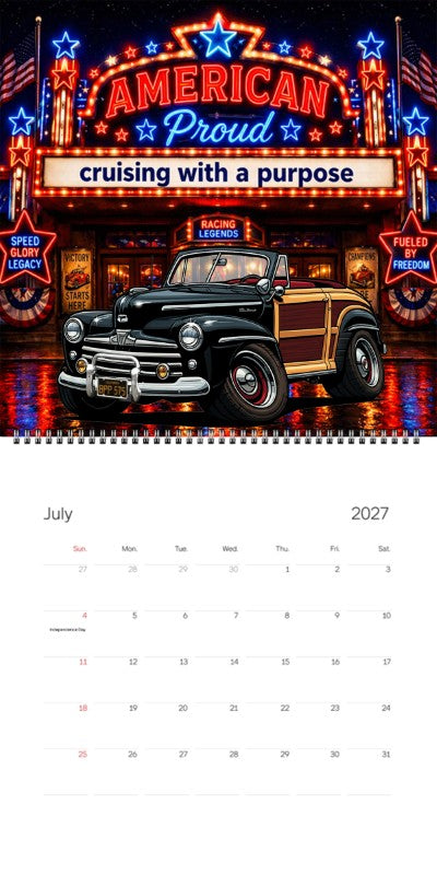 2027 Woodie Neon Calendar BPP575-CA