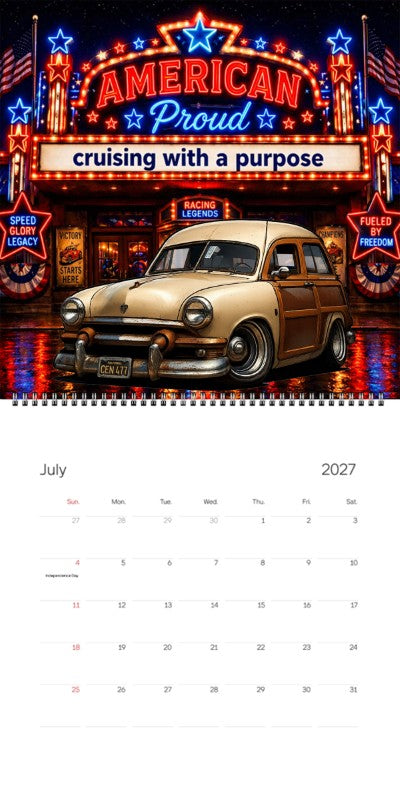 2027 Woodie Neon Calendar CEN477-CA