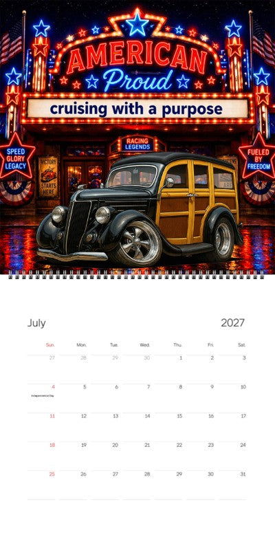 2027 Woodie Neon Calendar COOPS36-CA