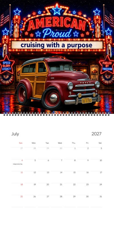 2027 Woodie Neon Calendar DG3781-CA