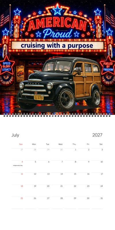 2027 Woodie Neon Calendar DG3791-CA