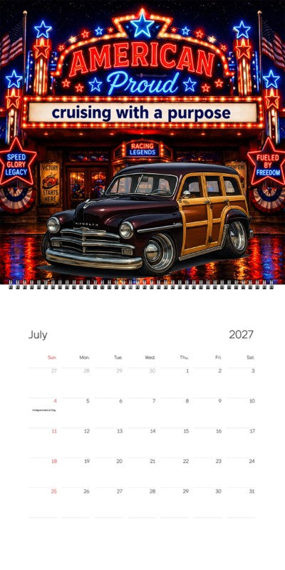 2027 Woodie Neon Calendar GRMPSUV-CA