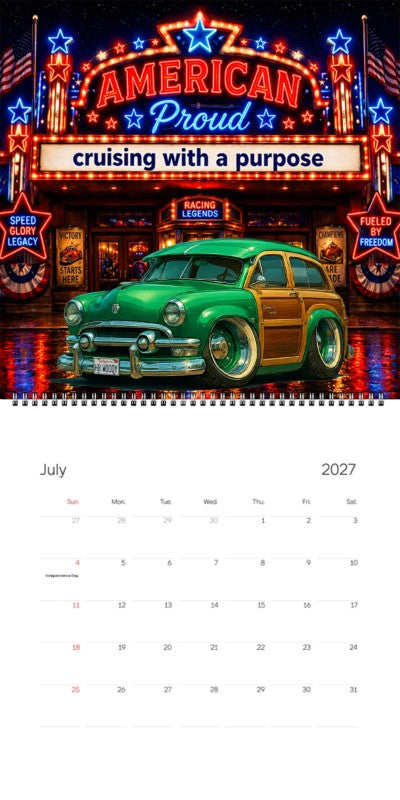 2027 Woodie Neon Calendar HBWOODY-CA