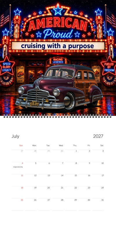 2027 Woodie Neon Calendar HIB692-CA