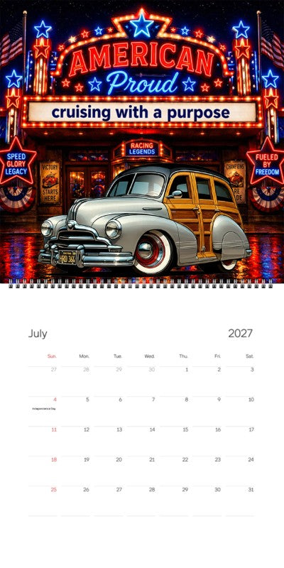 2027 Woodie Neon Calendar HRD364-CA