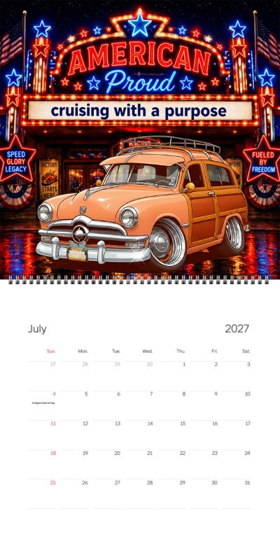 2027 Woodie Neon Calendar HV1950-CA